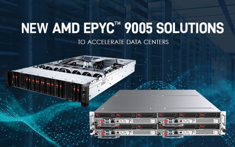 Server MSI con processore AMD EPYC 9005, progettato per prestazioni elevate nei data center