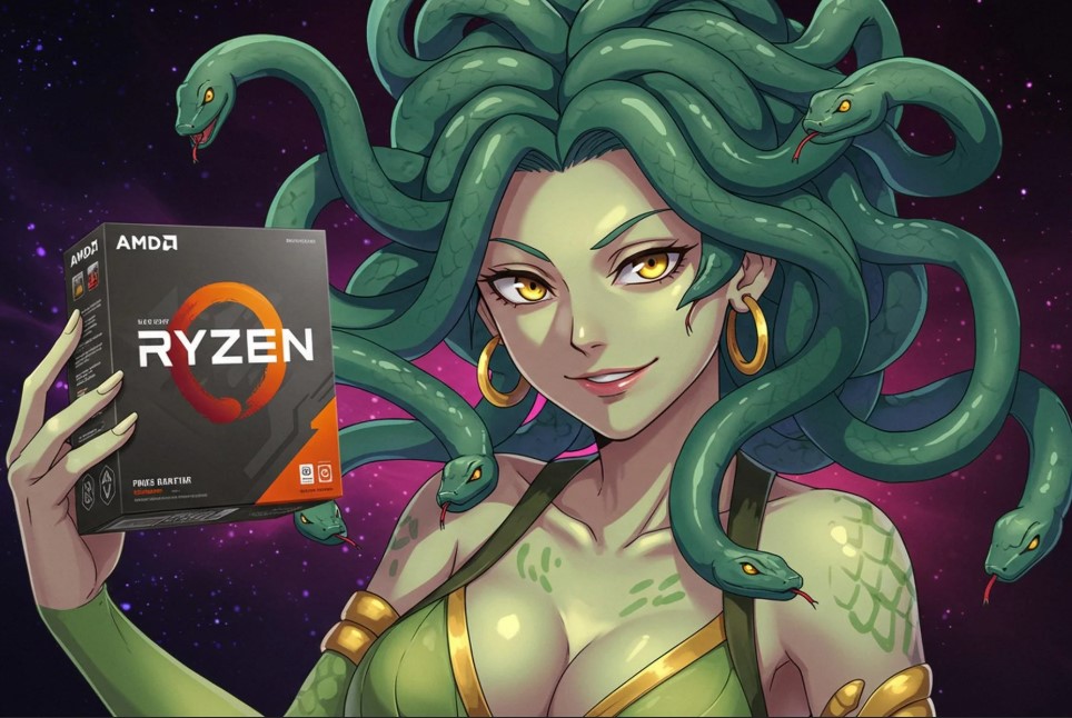 AMD Zen 6 Medusa Ridge: la potenza della nuova architettura con Ryzen in mano, simbolo di innovazione e prestazioni elevate